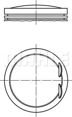 MAHLE 028 PI 00128 001 - Piston aaoparts.ro