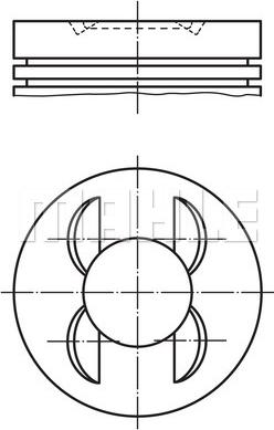MAHLE 028 PI 00153 000 - Piston aaoparts.ro