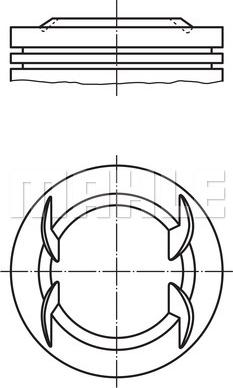 MAHLE 011PI00111000 - Piston aaoparts.ro