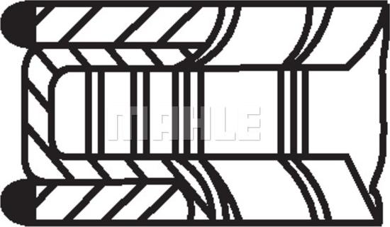 MAHLE 028 RS 10101 0V0 - Set segmenti piston aaoparts.ro