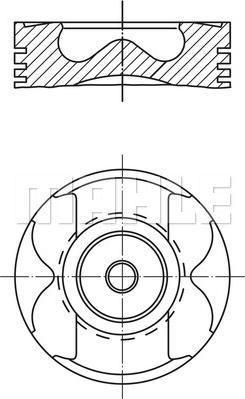 MAHLE 021 PI 00125 002 - Piston aaoparts.ro