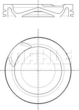 MAHLE 001 PI 00191 000 - Piston aaoparts.ro