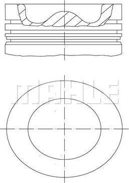 MAHLE 009 99 00 - Piston aaoparts.ro