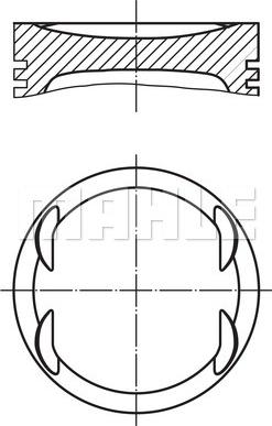 MAHLE 011 69 02 - Piston aaoparts.ro