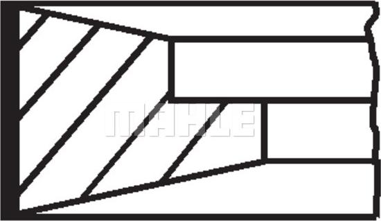 MAHLE 061 06 N0 - Set segmenti piston aaoparts.ro