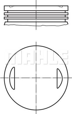 MAHLE 008 66 00 - Piston aaoparts.ro