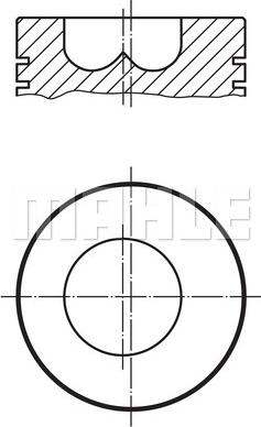 MAHLE 009 90 00 - Piston aaoparts.ro