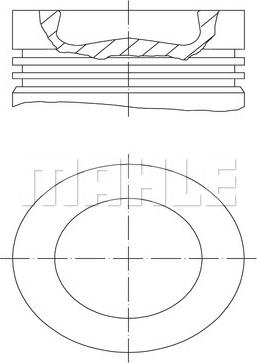 MAHLE 038 56 00 - Piston aaoparts.ro