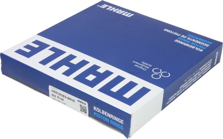 MAHLE 003 76 N0 - Set segmenti piston aaoparts.ro