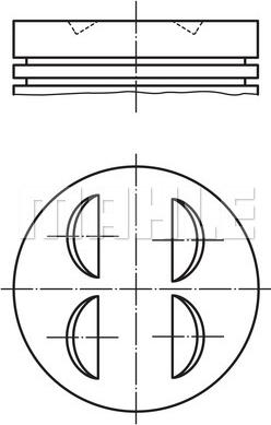 MAHLE 014 77 00 - Piston aaoparts.ro