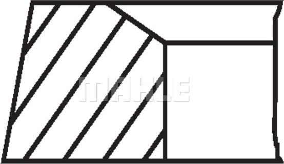 MAHLE 021 01 V0 - Set segmenti piston aaoparts.ro