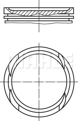 MAHLE 011PI00112002 - Piston aaoparts.ro