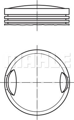 MAHLE 009 19 02 - Piston aaoparts.ro