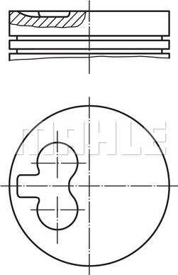 MAHLE 029 82 00 - Piston aaoparts.ro