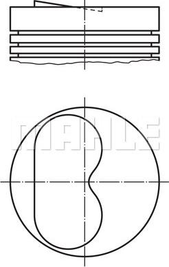 MAHLE 009 13 00 - Piston aaoparts.ro