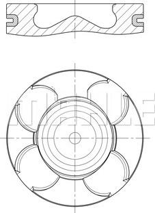 MAHLE 640 PI 00115 000 - Piston aaoparts.ro