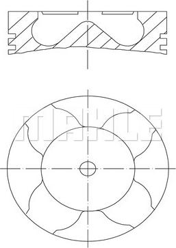 MAHLE 227 PI 00111 000 - Piston aaoparts.ro