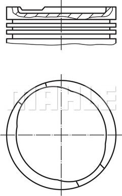 MAHLE 0116501 - Piston aaoparts.ro