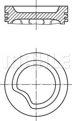 MAHLE 011 06 00 - Piston aaoparts.ro