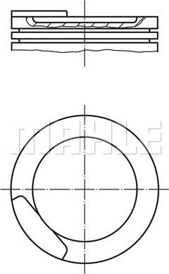 MAHLE 0110811 - Piston aaoparts.ro