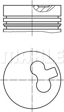 MAHLE 014 17 00 - Piston aaoparts.ro