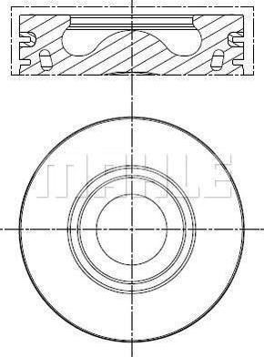 MAHLE 013 PI 00137 000 - Piston aaoparts.ro