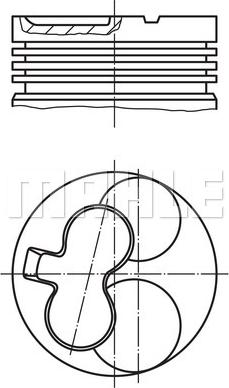 MAHLE 629 20 00 - Piston aaoparts.ro