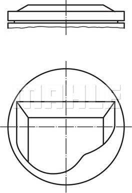 MAHLE 081 90 00 - Piston aaoparts.ro