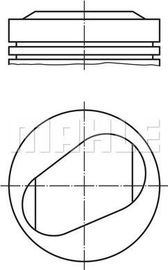 MAHLE 082 35 00 - Piston aaoparts.ro