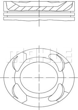 MAHLE 081 PI 00126 000 - Piston aaoparts.ro