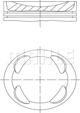 MAHLE 081 PI 00104 000 - Piston aaoparts.ro