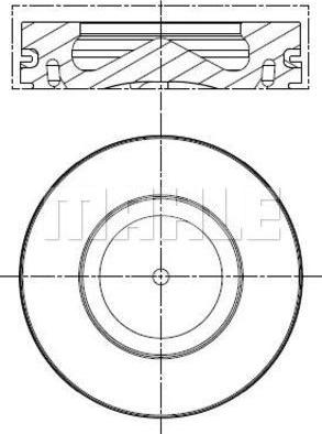 MAHLE 081 PI 00100 000 - Piston aaoparts.ro