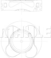 MAHLE 081 PI 00102 000 - Piston aaoparts.ro