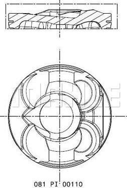 MAHLE 081 PI 00110 000 - Piston aaoparts.ro