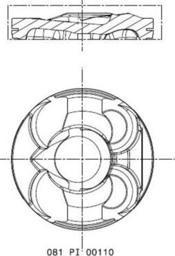 MAHLE 081 PI 00110 000 - Piston aaoparts.ro