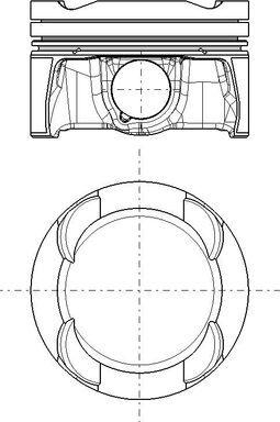 MAHLE 081 PI 00132 000 - Piston aaoparts.ro