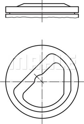 MAHLE 082 40 00 - Piston aaoparts.ro
