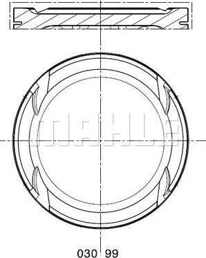 MAHLE 030 99 00 - Piston aaoparts.ro