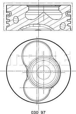 MAHLE 030 97 00 - Piston aaoparts.ro