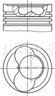 MAHLE 030 66 00 - Piston aaoparts.ro