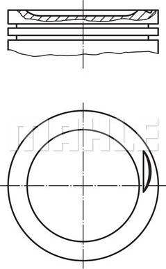 MAHLE 030 83 02 - Piston aaoparts.ro