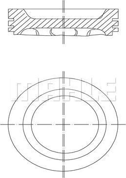 MAHLE 031 88 00 - Piston aaoparts.ro