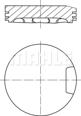MAHLE 033 13 00 - Piston aaoparts.ro