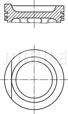 MAHLE 034 75 02 - Piston aaoparts.ro