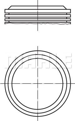 MAHLE 039 43 00 - Piston aaoparts.ro