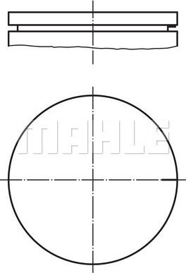 MAHLE 021 03 00 - Piston aaoparts.ro