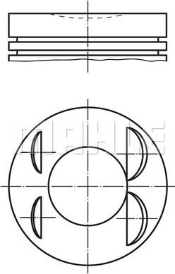 MAHLE 021 PI 00127 000 - Piston aaoparts.ro