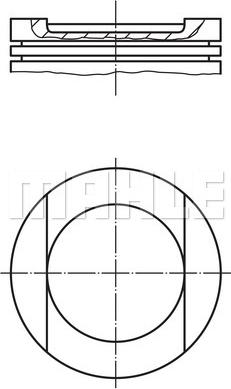 MAHLE 034 94 01 - Piston aaoparts.ro
