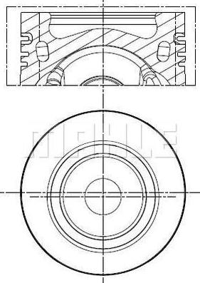 MAHLE 028 PI 00154 000 - Piston aaoparts.ro