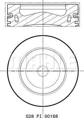 MAHLE 028 PI 00168 000 - Piston aaoparts.ro